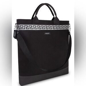 Versace Fragrance Large Tote Bag in Blackk & Silver Color